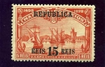 Stamps Portugal -  IV Centenario Viaje Vasco de Gama sobrecargado con Republica. Madeira
