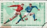Sellos de Europa - Hungr�a -  mundial de futbol 1938 2° lugar Hungria