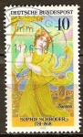 Stamps Germany -  Sophie Schröder (1781-1868), actriz alemana.