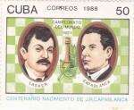 Sellos de America - Cuba -  CENTENARIO NACIMIENTO DE J.R.CAPABLANCA