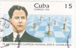 Sellos de America - Cuba -  75 ANIVERSARIO CAMPEÓN MUNDIAL JOSÉ CAPABLANCA