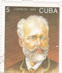 Sellos de America - Cuba -  CENTENARIO DE LA MUERTE DE TCHAIKOVSKY-compositor