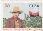 Sellos de America - Cuba -  50 ANIVERSARIO DE LA MUERTE DE AUGUSTO SANDINO