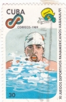 Stamps Cuba -  XI JUEGOS DEPORTIVOS PANAMERICANOS HABANA/91
