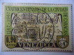 Sellos de America - Venezuela -  Cuatricentenario de la Ciudad de Caracas 1567-1967 - Croquis de la Ciudad de Caracas para 1578