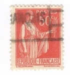 Stamps France -  Paz con ramo de olivo