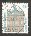 Stamps Germany -   1300 - Castillo de Rastatt