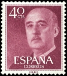 Stamps Spain -  ESPAÑA SEGUNDO CENTENARIO Nº 1148 ** 40C LILA OSCURO.