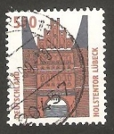 Stamps Germany -  1772 - Puerta Holstentor de Lúbeck (con número de control)