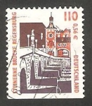 Stamps Germany -  1973 b - Puente de piedra de Regensburg