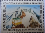 Stamps Venezuela -  Conozca a Venezuela Primero - Teléferico-Estado Merida
