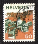 Stamps Switzerland -  Ernen (Wallis)