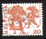 Stamps Switzerland -  Silvesterkläuse, Herisau