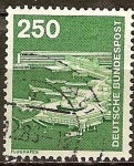 Stamps Germany -  Industria y Tecnología(Aeropuerto de Frankfurt).