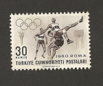 Stamps Turkey -  Olimpiadas Roma 1960