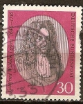Stamps Germany -  250a Aniv de la muerte de Gottfried Leibniz (científico).