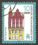Stamps Germany -  2070 - Casa de Max Klingen, en Leipzig