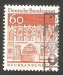 Stamps Germany -  395 - Puerta de Treptow, en Neubrandenburg