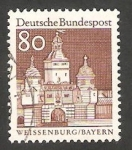 Stamps Germany -  397 - Puerta de Ellingen, en Ellwangen