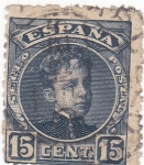 Stamps Spain -  ALFONSO XIII- TIPO CADETE (14)