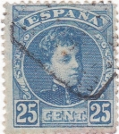 Stamps Spain -  ALFONSO XIII- TIPO CADETE (14)