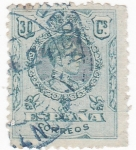 Stamps Spain -  ALFONSO XIII- TIPO MEDALLÓN (14)