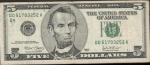monedas de America - Estados Unidos -  BILLETE 5 DOLARES
