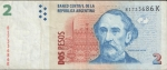 monedas de America - Argentina -  BILLETE 2 PESOS