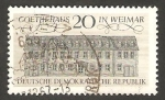 Stamps Germany -  1026 - Casa de Goethe, en Weimar