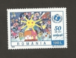 Stamps Romania -  50 Aniv. de UNICEF