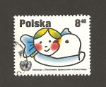 Stamps Poland -  Cabeza niño