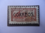 Stamps Colombia -  Scott/Col:RA25 - Palacio de Comunicaciones - Sobre Tasa pra Construcción