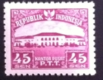 Stamps Indonesia -  Post Office Building