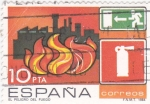 Stamps Spain -  EL PELIGRO DEL FUEGO (14)