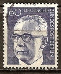 Stamps Germany -  Presidente Gustav Heinemann.