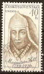 Stamps Czechoslovakia -   1768 - Maximilian Hell, astrónomo