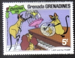 Stamps : America : Grenada :  Lady and the Tramp