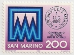 Sellos de Europa - San Marino -  Centenario del primer entero postal