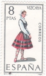 Stamps Spain -  VIZCAYA- TRAJE REGIONAL (14)