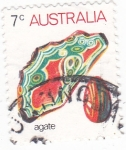 Sellos de Oceania - Australia -  Minerales- Agata