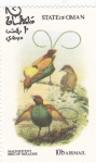 Sellos de Asia - Om�n -  Aves del Paraíso