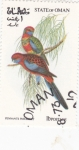 Stamps : Asia : Oman :  Aves del Paraíso