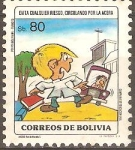 Sellos de America - Bolivia -  EDUCACIÒN  VIAL.  EVITA  RIESGO,  TRANSITA  POR  LAS  ACERAS.