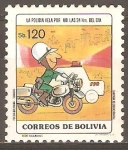 Sellos de America - Bolivia -  EDUCACIÒN  VIAL.  LA  POLICÌA  VELA  POR  USTED.