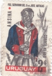 Stamps Uruguay -  Ansina- fiel seguidor gral,José Artigas