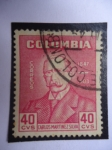 Stamps Colombia -  Carlos Martinez Silva, 1847-1903