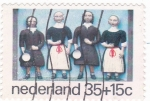 Sellos de Europa - Holanda -  Muñecas de cerámica