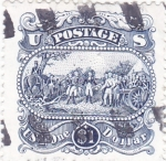 Stamps United States -  Tratado de Paz