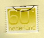 Stamps Netherlands -  Scott 553. Cifra (bobina).