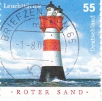 Stamps Germany -  Faro de Roter Sand